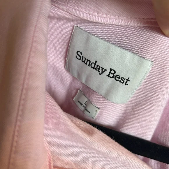 Sunday Best Poppy Oxford Shirt - Size L - Picture 5 of 13